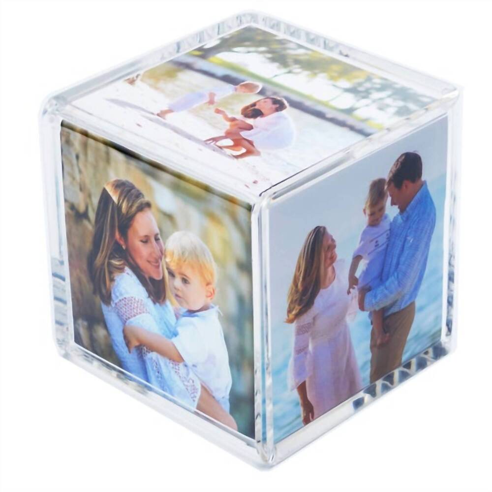NEW TARA WILSON DESIGNS retro 70's cube frame in clear